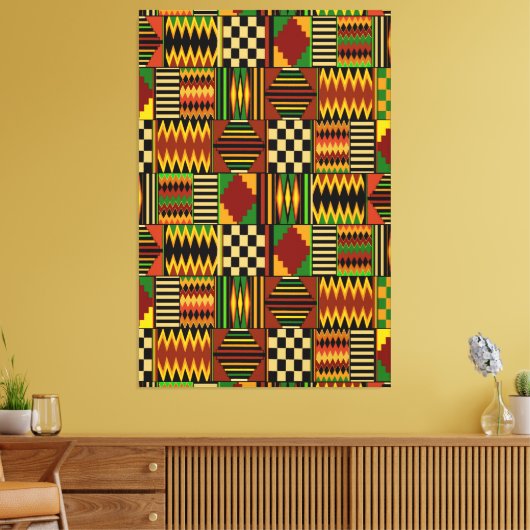 Toile Conception de tissu Royal Kente en Afrique (Insitu(Salon))