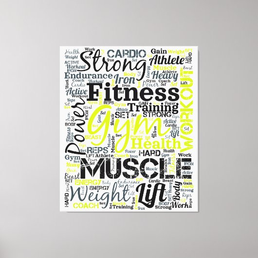 Toile Conception de typographie de motivation pour le fi (Recto)
