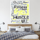 Toile Conception de typographie de motivation pour le fi (Insitu(Chambre))