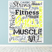 Toile Conception de typographie de motivation pour le fi (Insitu (Plancher de Bois))