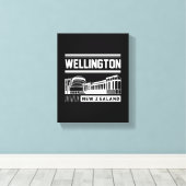 Toile Conception de typographie moderne à Wellington Nou (Insitu (Plancher de Bois))
