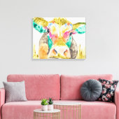 Toile Conception de vache colorée (Insitu(Salon))