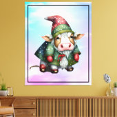 Toile Conception de vache Gnome de Noël-83456 (Insitu(Salon))