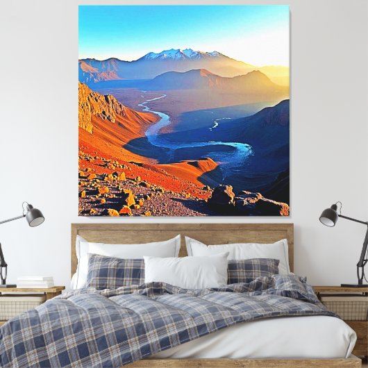 Toile Conception de vallée montagneuse majestueuse (Insitu(Chambre))