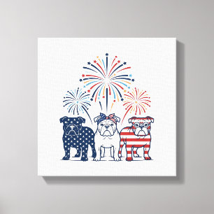 Toile Conception de vecteur vintage de feux d'artifice d