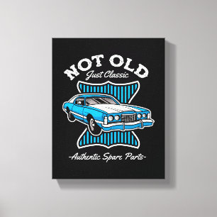 Toile Conception de voiture rétro classique et pas vieil
