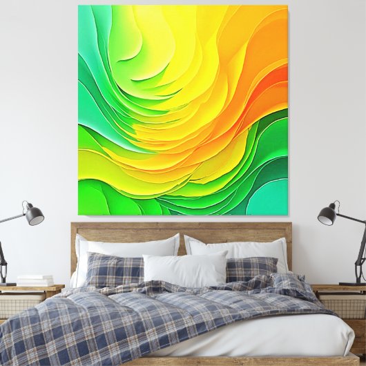 Toile Conception d'énergie de couleur abstraite (Insitu(Chambre))