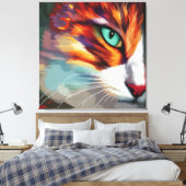 Toile Conception des yeux de chat (Insitu(Chambre))