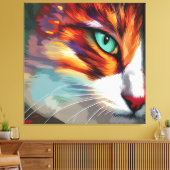 Toile Conception des yeux de chat (Insitu(Salon))