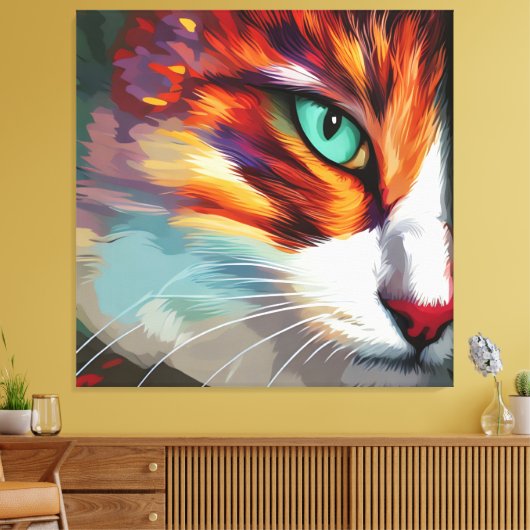Toile Conception des yeux de chat (Insitu(Salon))