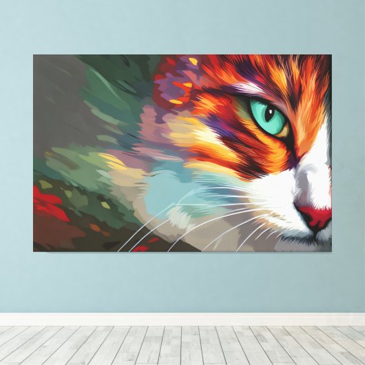 Toile Conception des yeux de chat (Insitu (Plancher de Bois))