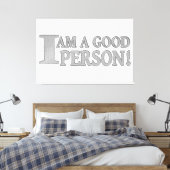 Toile Conception d'expression mignonne "BONNE PERSONNE" (Insitu(Chambre))