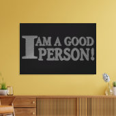 Toile Conception d'expression mignonne "BONNE PERSONNE" (Insitu(Salon))