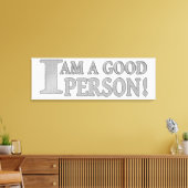 Toile Conception d'expression mignonne "BONNE PERSONNE" (Insitu(Salon))