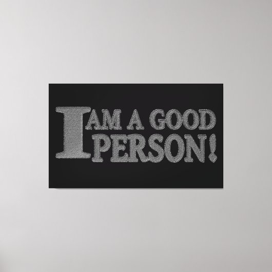 Toile Conception d'expression mignonne "BONNE PERSONNE" (Recto)