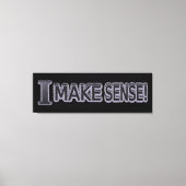 Toile Conception d'expression mignonne "Rendre logique" (Recto)