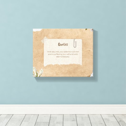 Toile Conception d'impression en toile. (Insitu (Plancher de Bois))