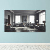 Toile Conception d'intérieur de chambre moderne (Insitu (Plancher de Bois))