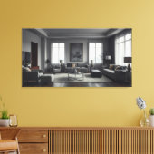 Toile Conception d'intérieur de chambre moderne (Insitu(Salon))