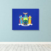 Toile Conception du drapeau de l'État de New York (Insitu (Plancher de Bois))