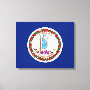 Toile Conception du drapeau de l'État de Virginie
