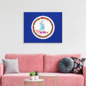 Toile Conception du drapeau de l'État de Virginie (Insitu(Salon))