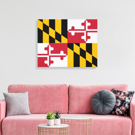 Toile Conception du drapeau de l'État du Maryland (Insitu(Salon))