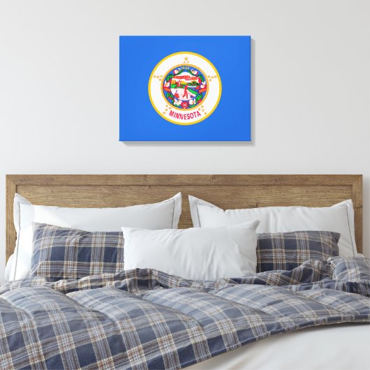 Toile Conception du drapeau de l'État du Minnesota (Insitu(Chambre))