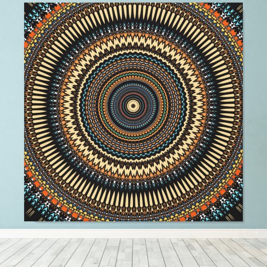 Toile Conception du Mandala du Sud-Ouest (Insitu (Plancher de Bois))