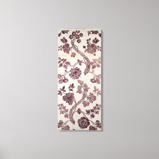 Toile Conception d'un damas de soie, 1752 (crayon et w/c (Recto)