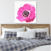Toile Conception florale de fleur de pavot rose vif sur  (Insitu(Chambre))