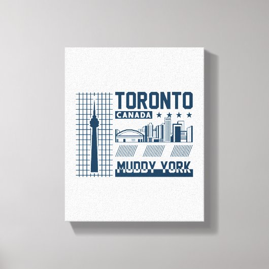 Toile Conception graphique de la skyline urbaine de Toro (Recto)