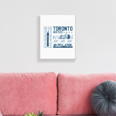 Toile Conception graphique de la skyline urbaine de Toro (Insitu(Salon))