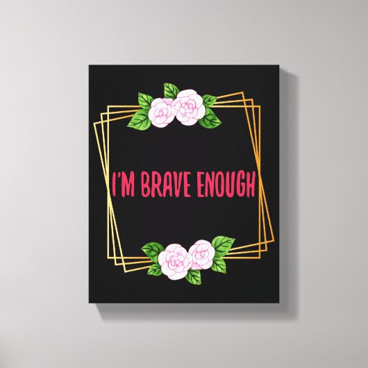 Toile Conception inspirante pour la vie et le succès (Recto)