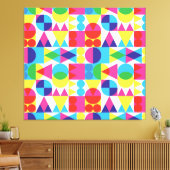 Toile Conception motif géométrique Abstraite et colorée. (Insitu(Salon))