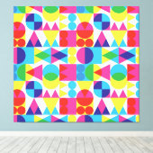 Toile Conception motif géométrique Abstraite et colorée. (Insitu (Plancher de Bois))