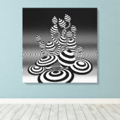 Toile Conception optique enveloppée de champignons (Insitu (Plancher de Bois))