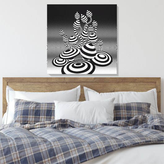 Toile Conception optique enveloppée de champignons (Insitu(Chambre))