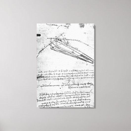 Toile Conception pour une machine volante (Recto)