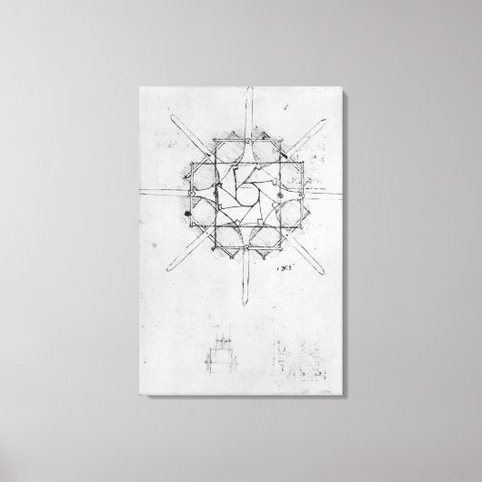 Toile Conception pour une poignée Capstan pliante, Fol. (Recto)