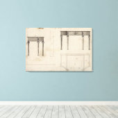 Toile Conception pour une table d'écriture (stylo et enc (Insitu (Plancher de Bois))