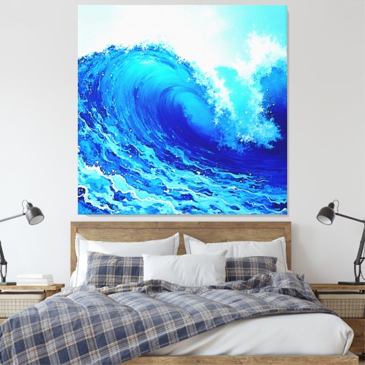 Toile Conception puissante des ondes océaniques (Insitu(Chambre))