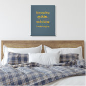 Toile Conception Quantique Gris Ardoise Jaune (Insitu(Chambre))
