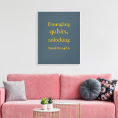 Toile Conception Quantique Gris Ardoise Jaune (Insitu(Salon))
