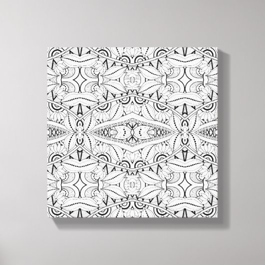 Toile Conception tribale inspirée 6 (Recto)
