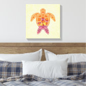 Toile Conception Tropicale de la tortue de mer coucher d (Insitu(Chambre))