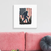 Toile Conception vectorielle de forêt de drapeau américa (Insitu(Salon))