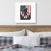 Toile Conception vectorielle de forêt de drapeau américa (Insitu(Chambre))