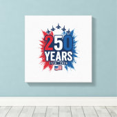 Toile Conception vectorielle pour le 250e anniversaire d (Insitu (Plancher de Bois))