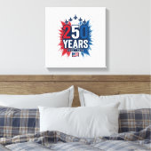Toile Conception vectorielle pour le 250e anniversaire d (Insitu(Chambre))